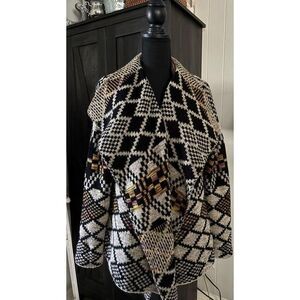 Sioni Geometric Southwest print open front cardigan size xl‎